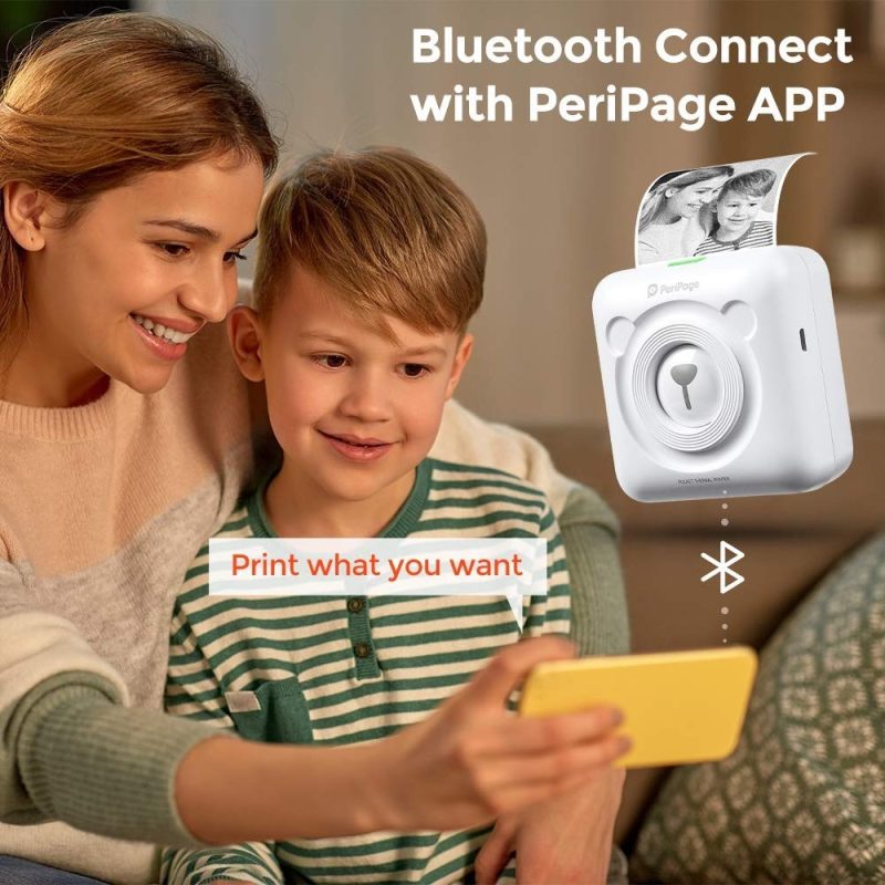 Peripage A6 Mini Impresora Térmica Bluetooth Blanca 3 Rollos - Imagen 5