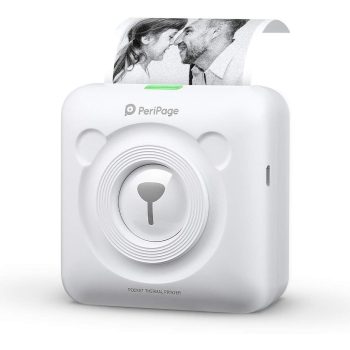 Peripage A6 Mini Impresora Térmica Bluetooth Blanca 3 Rollos