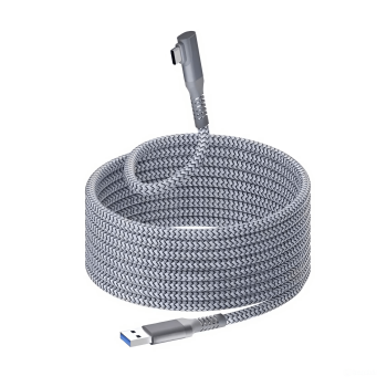 Cable USB 3.2 A USB-C Encordado de 5.0 metros para Oculus Quest 2