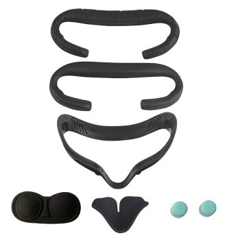 Set De Protección Facial Para Vr Oculus Quest 2 De 4 Partes + tapa de joystick