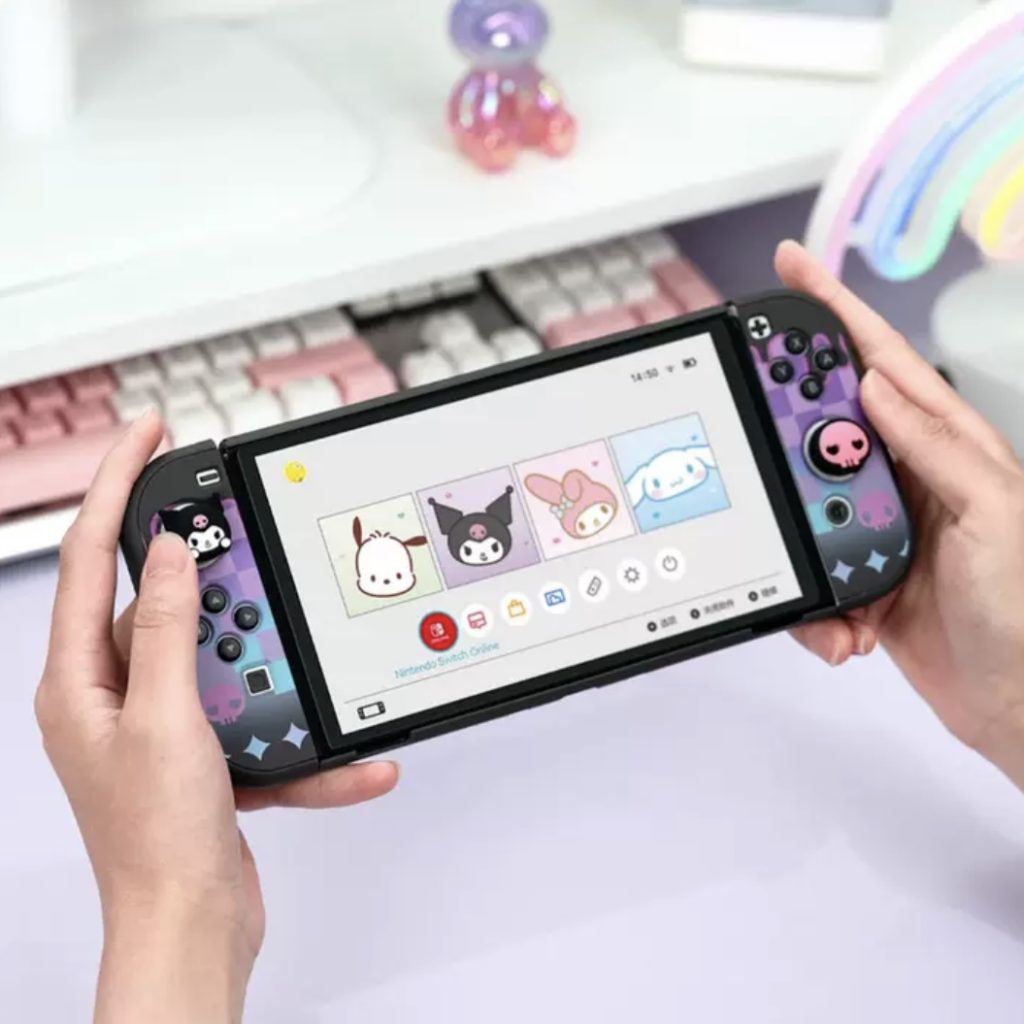 Carcasa Protectora Kuromi Sanrio Nintendo Switch OLED