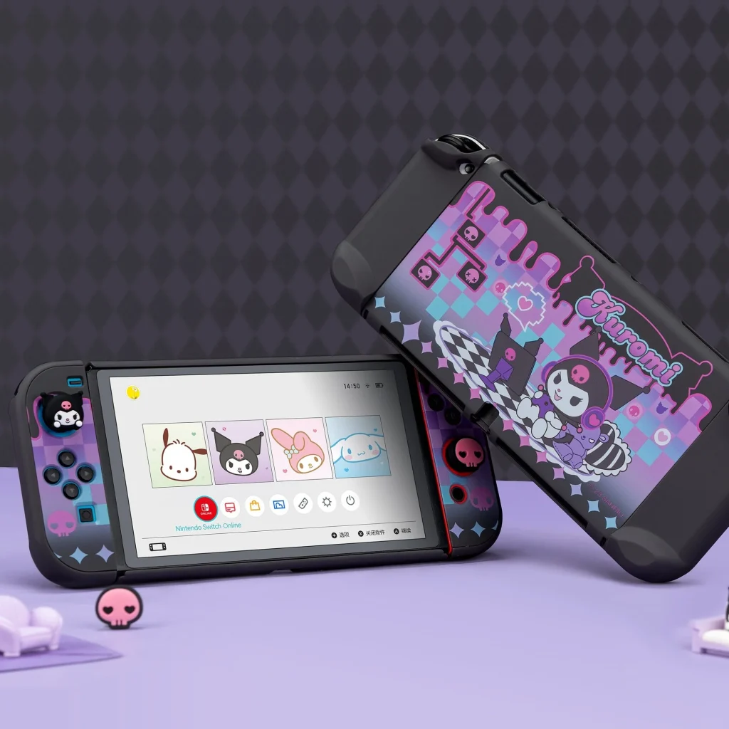 Carcasa Protectora Kuromi Sanrio Nintendo Switch OLED