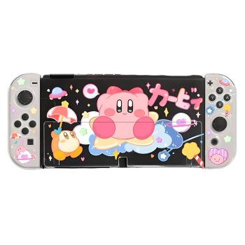 Carcasa Protectora Kirby Estelar para Nintendo Switch OLED - Vista Frontal